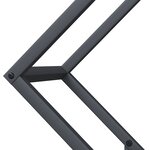 vidaXL Portant de bois chauffage anthracite 60x25x60 cm