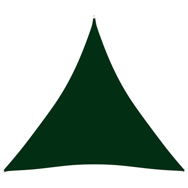 vidaXL Voile de parasol Tissu Oxford triangulaire 3x3x3 m Vert foncé