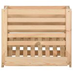 vidaXL Boîte à pommes de terre 60x40x50 cm Bois de pin solide