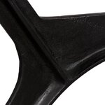 vidaXL Pied de table basse 2 Pièces Cadre en O Fonte