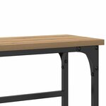 vidaXL Table Console avec étagère chêne artisanal 75 x 19 5 x 75 cm