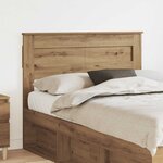 vidaXL Tête de lit Chêne artisanal 120 cm Bois d'ingénierie