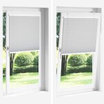 vidaXL Store plissé gris clair 120x150cm largeur du tissu 119 4cm