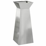 vidaXL Jardinière à pilier Argent 40 x 40 x 100 cm