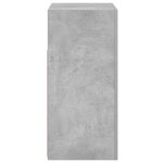 vidaXL Buffet avec lumières LED gris béton 80x35x75 cm