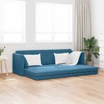 vidaXL Canapé-lit Bleu 213 x 76 x 77 cm Velours