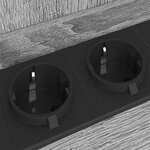 vidaXL Cabinet de chevet 2 Pièces Gris Sonoma 38 x 31 x 61 cm