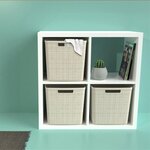 CURVER Paniere Jute cube 17 L - Beige