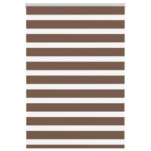 vidaXL Store zèbre marron 115x100cm largeur du tissu 110 9cm polyester