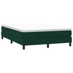 vidaXL Sommier à lattes de lit sans matelas vert foncé 140x210 cm