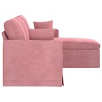 vidaXL Canapé Rose 198 x 134 x 80 cm Velours