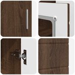 vidaXL Buffet Chêne marron 55 5 x 29 x 100 cm Bois d'ingénierie