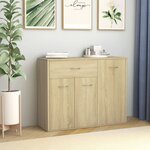 vidaXL Buffet Chêne sonoma 88x30x70 cm Bois d'ingénierie