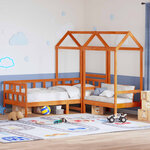 vidaXL Ensemble de lit de jour avec toit sans matelas 80x200 cm
