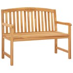 vidaXL Banc en Bois Sculpté en Rose 114 x 60 5 x 95 cm Naturel
