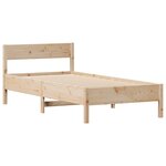 vidaXL Cadre de lit sans matelas 75x190 cm bois de pin massif