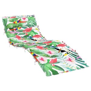 vidaXL Coussin de chaise longue multicolore 180x60x4 cm tissu oxford