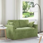 vidaXL Canapé Vert clair 138 x 78 x 80 cm Velours
