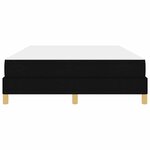 vidaXL Lit à ressorts avec matelas Noir 140 x 200 cm tissu