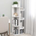 vidaXL Bibliothèque Blanc 48x25 5x140 cm Bois d’ingénierie