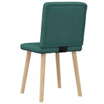 vidaXL Chaises à manger lot de 2 vert foncé tissu