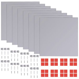 vidaXL Carreaux de miroir sans cadre 16 Pièces 20 5 cm