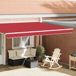 vidaXL Valance de store pour cadre de 4 5 m Rouge 4 3x0 2 m