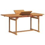 vidaXL Ensemble à Manger de jardin 7Pièces bois d'acacia solide textilène