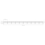 vidaXL Clôture de jardin à dessus en lance Acier (0 5-0 75)x17 m Noir