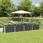 vidaXL Jardinière Anthracite 320 x 40 x 45 cm Acier