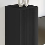 vidaXL Meuble TV mural Noir 30 x 31 x 100 cm Bois d'ingénierie