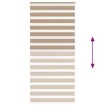 vidaXL Store zèbre marron sable largeur du tissu 95 9 cm polyester