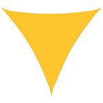 vidaXL Voile d'ombrage 160 g/m² triangulaire jaune 4 5x4 5x4 5 m PEHD
