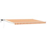 vidaXL Store rétractable manuel avec LEDs Multicolore 5 x 3 m