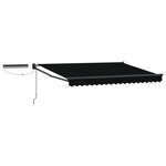 vidaXL Auvent rétractable électrique Noir et anthracite 3 5 x 2 5 m