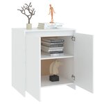 vidaXL Buffet Blanc 70x41x75 cm Bois d'ingénierie