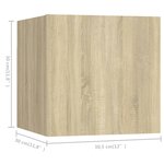 vidaXL Ensemble de meubles TV 6 Pièces Chêne sonoma Bois d'ingénierie