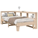 vidaXL Lit bibliothèque sans matelas 75x190 cm bois de pin massif