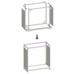 vidaXL Portant de bois chauffage vert olive 60x28x65 cm