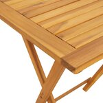 Ensemble bistro de jardin 3 pièces en bois massif d'acacia vidaXL