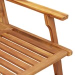 vidaXL Chaises de jardin avec table 5 Pièces en bois d'acacia massif