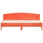 vidaXL Cadre de lit sans matelas cire marron 180x200cm bois pin massif