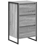 vidaXL Buffet Gris Sonoma 42 x 36 x 75.5 cm Bois d'ingénierie