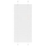 vidaXL Store plissé blanc 55x100 cm largeur du tissu 54 4 cm polyester