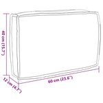 vidaXL Coussin pour dossier de palette Floral Motif de feuille