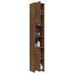 vidaXL Armoire de bain Chêne marron 30x30x183 5 cm Bois d'ingénierie