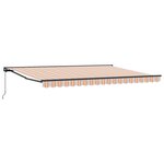 vidaXL Auvent Rétractable Rayure Multicolore 450x300 cm tissu