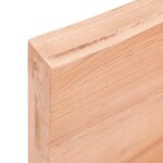 vidaXL Dessus de table marron clair bois chêne massif traité