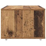 vidaXL Armoire à tiroirs avec roue Bois ancien 55 x 45 x 31 cm