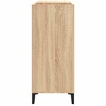vidaXL Armoire à disques chêne sonoma 84 5x38x89 cm bois d'ingénierie